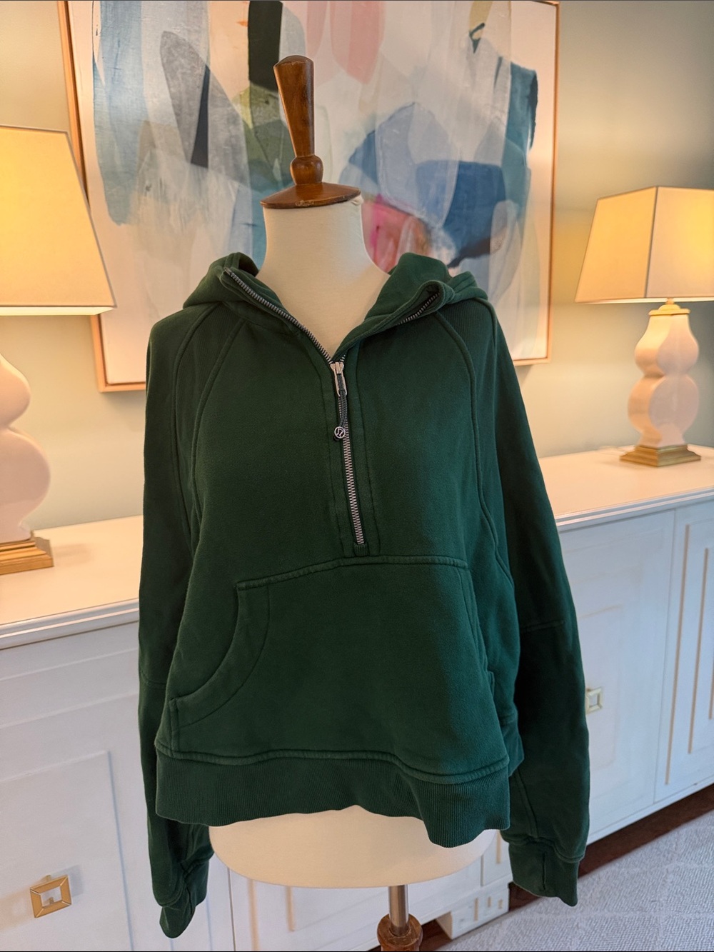 Everglades Green Half-Zip Hoodie